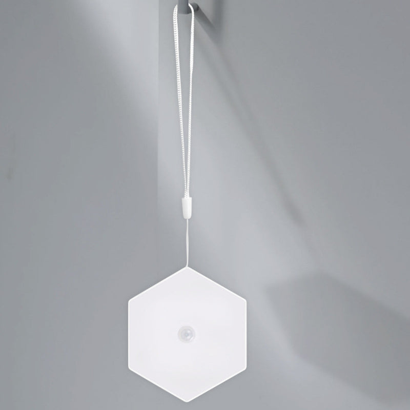 Mini Hexagon Night Light Human Body Induction Home Aisle