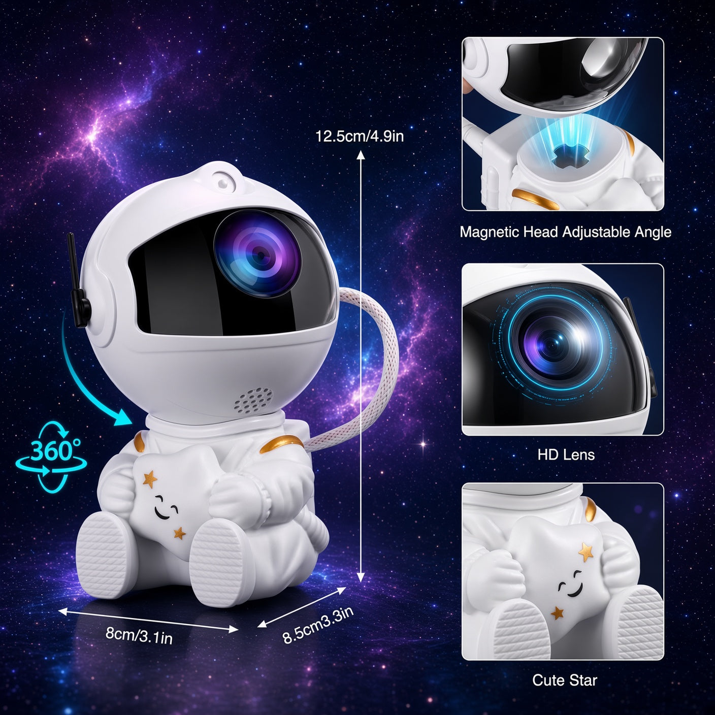 Astronaut Galaxy Projector