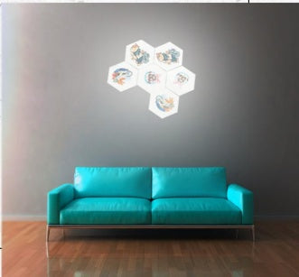 American Hexagon Sound Sensor Night Light